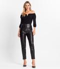 Calça Feminina Legging Sintética Endless Preto Calça Feminina Legging Sintética Endless Preto
