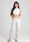 Calça Feminina Linho Barrel Sawary Premium Original Cintura Alta Moda 280648