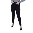 Calça Feminina Lunender Jeans Chapa Barriga Preta - 20900