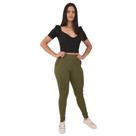 Calça Feminina Malha Crepe Estilo Jogger