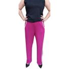 Calça Feminina Malha Pink Listra Lateral