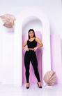 Calça Feminina Modeladora Cintura Clta Canelada 3D comfort