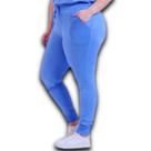 Calça Feminina Moletinho Forrada NY Confortável c/ Bolso Lateral Plus Size