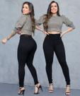 Calça Feminina Original Sawary Skinny Cintura Alta e Caimento Impecável