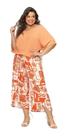 Calça Feminina Pantacourt Estampada Envelope Plus Size - Secret Glam