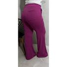 Calça Feminina Pantalona Casual Lanzinha com bolsos atrás e nas laterais, cintura alta com elástico