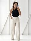 Calça Feminina Pantalona Listras