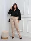 Calça Feminina PLUS SIZE Alfaiataria Tecido Premium Luxo COM CINTO