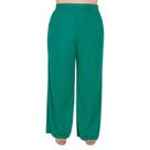 Calça Feminina Plus Size Pantalona Estampada Cintura Alta