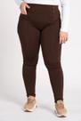 Calça Feminina Plus Size Peluciada Bolsos Detalhe Botão - Serena