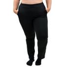 Calça Feminina Plus Size Peluciada com Bolsos Dicors
