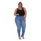 Calça Feminina Plus Size Skinny Lavagem Clara Premium