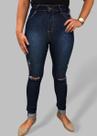 Calça Feminina Rasgada Skinny Helix
