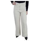 Calça Feminina Recuzza Wide Leg Linho Bege Off - 11023