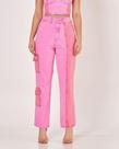Calça Feminina Reta Cargo Rosa - Dicollani DCF 10611