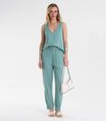 Calça Feminina Reta Em Viscose Endless Verde