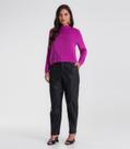 Calça Feminina Reta material sintético Endless Preto