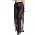 Calça Feminina Saída de Praia Piscina Crochê Transparência