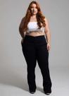 Calça Feminina Sarja Bootcut Plus Size Sawary Premium Original Cintura Alta Elastano 265429