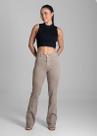 Calça Feminina Sarja Bootcut Sawary Premium Original Cintura Alta Moda 282311