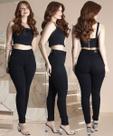 Calça Feminina Sawary Hot Pants Modelagem Perfeita, Não Laceia, Preto Intenso