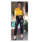 Calça feminina sem elastano, Deluxe Destroyed Preta - 00064
