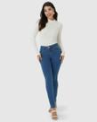Calça Feminina Skinny Cintura Média Em Flex Jeans