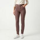 Calça Feminina Skinny Com Cinto Marrom