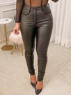 Calça Feminina Skinny Resinada Couro Consciencia Jeans 22060