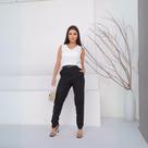 Calça Feminina Social Alfaiataria Linho Com Elastano Premium