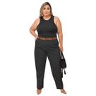 Calça Feminina Social Alfaiateria Trabalho Cintura Alta