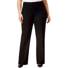 Calça Feminina Social Pus Size, Alfaiataria, Preto, Tamanhos até o 58