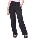 Calça Feminina The Style Box Wide Leg Textura Listras Preto