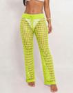 Calça Feminina Tricot Croche Saida De Praia Pantalona Verão