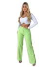 Calça feminina Wid Leg Sem Elastano