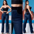 Calça Feminina Wide Leg Bicolor - 4601 Calça Feminina Wide Leg Bicolor - 4601