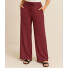 Calça Feminina Wide Leg Pantalona Bolsos Frontais Malha Canelada Premium Conforto Casual Calça Feminina Wide Leg Pantalona Bolsos Frontais Malha Canelada Premium Conforto Casual