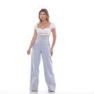 Calça feminina Wide Leg Pantalona Calça Jeans Larga da Moda