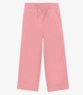 Calça Feminina Wide Leg Sintética Trick Nick Rosa