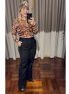 Calça Feminina Wideleg Loopper Plus Size Vestuário Adulto : 48