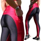 Calça fitness empina bumbum com bolso vermelho e preto Calça fitness empina bumbum com bolso vermelho e preto