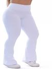 Calça Flare Bailarina Branca Cintura Alta Calça Flare Bailarina Branca Cintura Alta