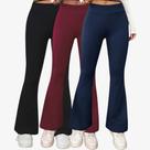 Calça Flare Bailarina Legging Suplex Cintura Alta Feminina Zero Transparência