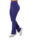 Calça Flare Bailarina Neoprene Feminina Com Bolso Cintura/Alta