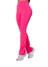 Calça Flare Bailarina Neoprene Feminina Com Bolso Cintura/Alta