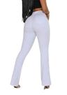Calça Flare Branca Feminina .