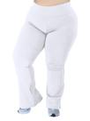 Calça flare branca plus size enfermagem hospital Calça flare branca plus size enfermagem hospital