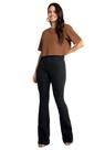 Calça flare chapa barriga preta não desbota lunender 20544