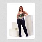 Calça Flare Com Cinta Redutora Plus Size Xtra Charm Calça Flare Com Cinta Redutora Plus Size Xtra Charm