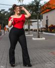Calça flare